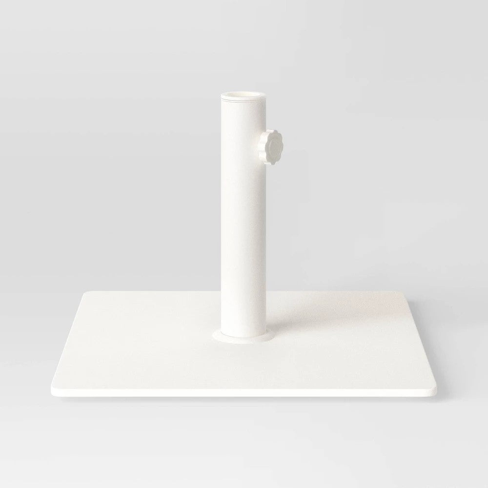 25lbs Steel Square Outdoor Patio Market Umbrella Bases White - Room Essentials™ - Bellso